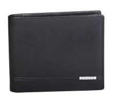 Кошелёк Cross Classic Century, кожа наппа, гладкая, чёрный, 11 х 1,5 х 9 см