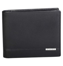 Кошелёк Cross Classic Century, кожа наппа, гладкая, чёрный, 11 х 1,5 х 9 см