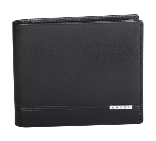 Кошелёк Cross Classic Century, кожа наппа, гладкая, чёрный, 11 х 1,5 х 9 см