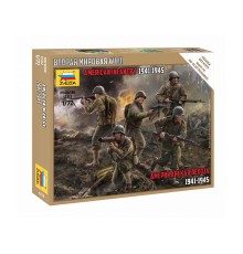 Сборная модель ZVEZDA Американская пехота 1941-1945, 1/72