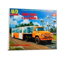 Сборная модель AVD ЗИЛ-130В1 с п/п АППА-4