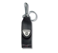 Чехол VICTORINOX для ножей-брелоков c LED 58 мм, с кольцом для ключей, кожаный, чёрный
