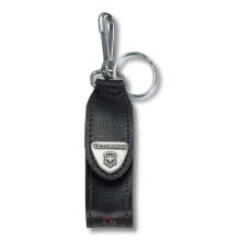 Чехол VICTORINOX для ножей-брелоков c LED 58 мм, с кольцом для ключей, кожаный, чёрный