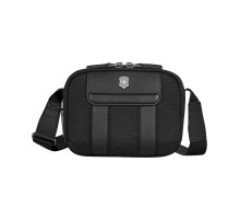 Сумка через плечо компактная VICTORINOX Architecture Urban2 Compact Crossbody Bag, черный, полиэстер/кожа, 22x6x16 см, 2 л