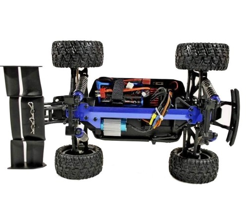Радиоуправляемая трагги Remo Hobby S EVO-R Brushless (синяя) 4WD 2.4G 1/16 RTR
