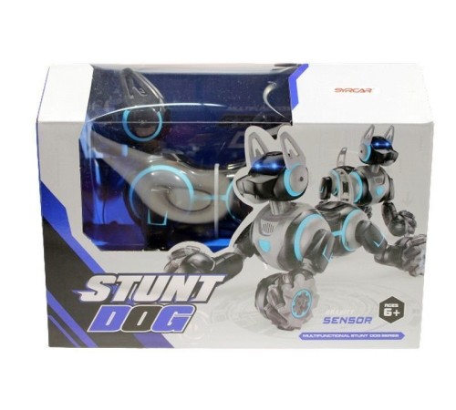 Робот собака-перевертыш SYRCAR 666-800A Stunt Dog с пультом в виде наручных часов