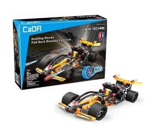 Конструктор CaDA Technic гоночный болид совместим с C52002W, инерционный (159 деталей)