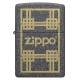 Зажигалка ZIPPO с покрытием Iron Stone, латунь/сталь, серая, матовая, 38x13x57 мм