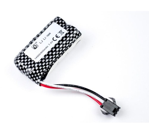 Аккумулятор Li-Po 600mAh, 7.4V SM-3P для Huina 1567