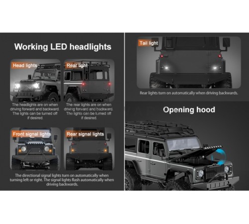 Радиоуправляемый краулер Double Eagle Land Rover D110 4WD RTR масштаб 1/14 4WD 2.4G RTR