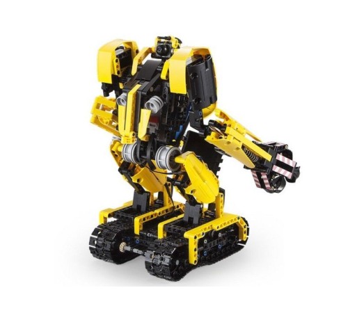 Радиоуправляемый конструктор CADA 2 в 1 экскаватор ROCK MAN (930 деталей)