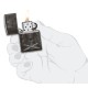 Зажигалка ZIPPO Knight  Fight с покрытием High Polish Black, латунь/сталь, чёрная, 38x13x57 мм