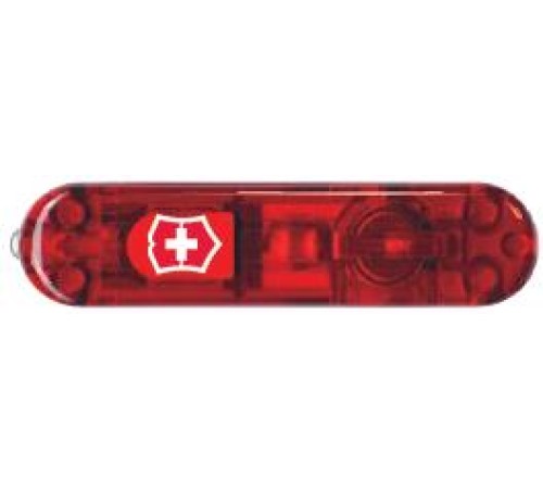 Передняя накладка для ножей VICTORINOX SwissLite 58 мм, пластиковая, полупрозрачная красная