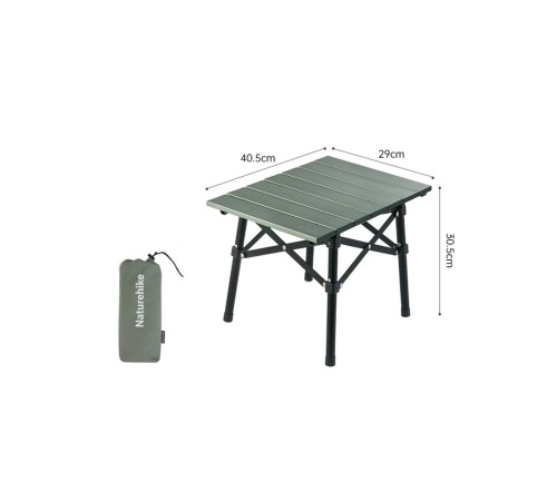 Стол Naturehike CNH22JU050 складной зелёный,6975641885368