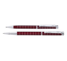 Набор Pierre Cardin PEN&PEN: ручка шариковая + роллер. Цвет - т.красный. Упаковка Е.