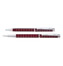 Набор Pierre Cardin PEN&PEN: ручка шариковая + роллер. Цвет - т.красный. Упаковка Е.