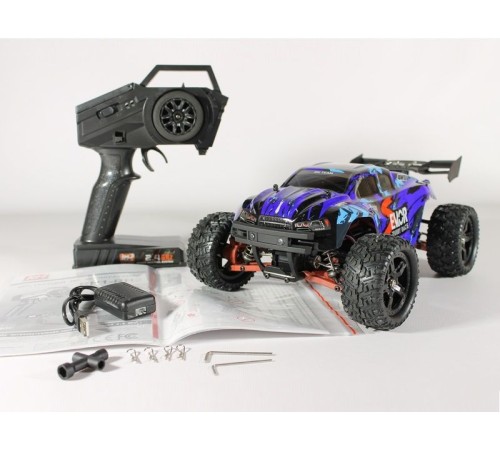 Радиоуправляемая трагги Remo Hobby S EVO-R Brushless UPGRADE V2.0 (синяя) 4WD 2.4G 1/16 RTR