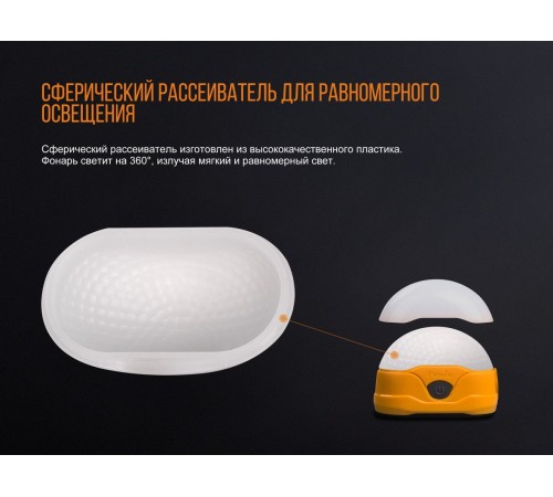 Фонарь Fenix CL20Ror оранжевый