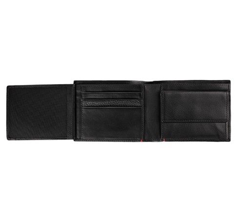 Портмоне ZIPPO с защитой от сканирования RFID, чёрное, натуральная кожа, 11,5×2×9,5 см