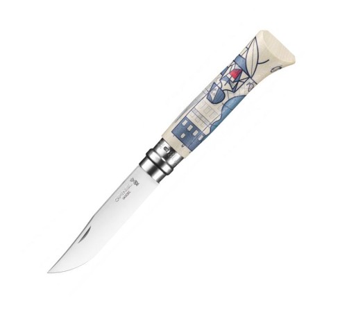 Нож Opinel №8, Edition France by Ale Giorgini, 002154