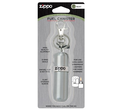 Баллончик для топлива ZIPPO, алюминий, серебристый