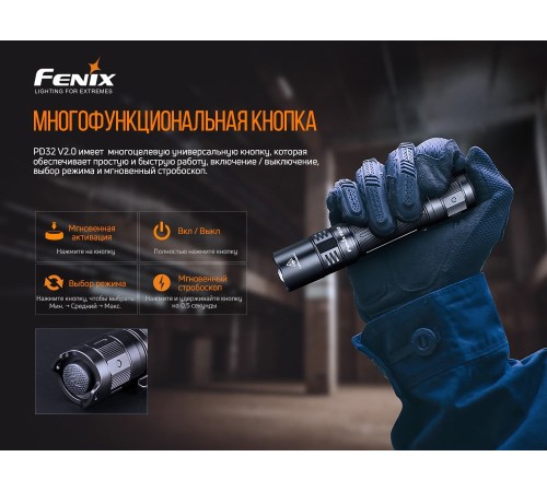 Фонарь Fenix PD32 V2.0, PD32V20