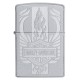 Зажигалка ZIPPO Harley-Davidson® c покрытием Satin Chrome™, латунь/сталь, серебристая, 38x13x57 мм
