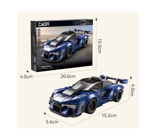 Конструктор CaDA спортивная машинка Night Flash 1/24 (162 детали)