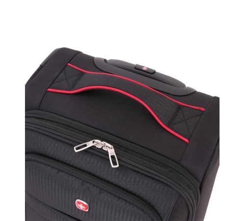 Чемодан WENGER AROSA, черный, полиэстер 750x750D добби, 35 x 21 x 58 см, 30 л