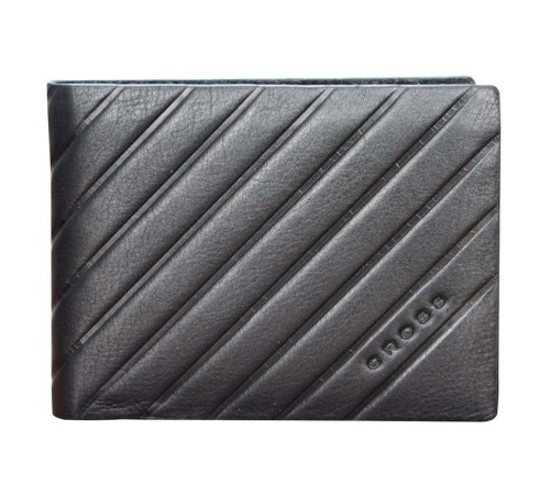 Кошелёк Cross Grabado, кожа наппа, фактурная, чёрный, 11 х 1 х 9 см
