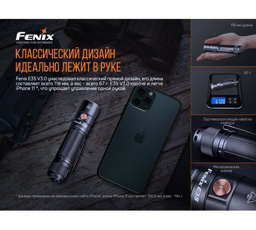 Фонарь Fenix E35 V3.0
