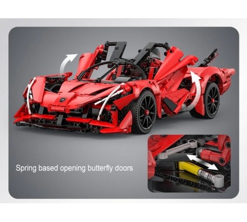 Радиоуправляемый конструктор CADA спортивный автомобиль APE Supercar (1823 детали)