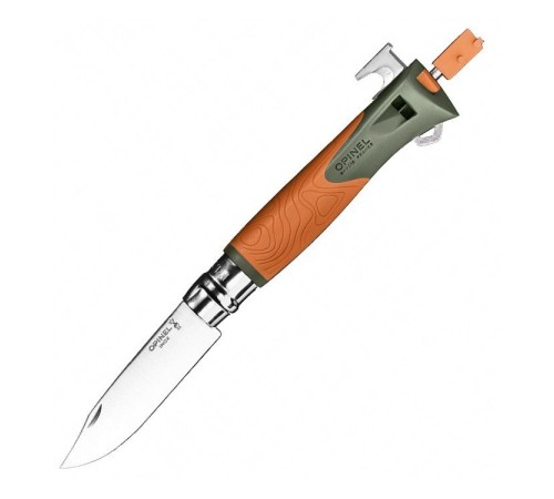 Набор-дисплей Opinel, 8 ножей №12 Explore из нержав стали, 4 зеленых + 4 оранжевых, 001975
