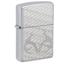Зажигалка ZIPPO Reatree® с покрытием High Polish Chrome, латунь/сталь, серебристая, 38x13x57 мм