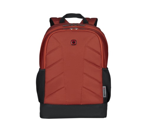 Рюкзак WENGER Quadma 16'', кирпичный/черный, полиэстер, 33x17x43 см, 22 л