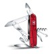 Нож перочинный VICTORINOX Climber, 91 мм, 14 функций, полупрозрачный красный