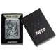 Зажигалка ZIPPO Classic с покрытием Brushed Chrome, латунь/сталь, серебристая, 38x13x57 мм