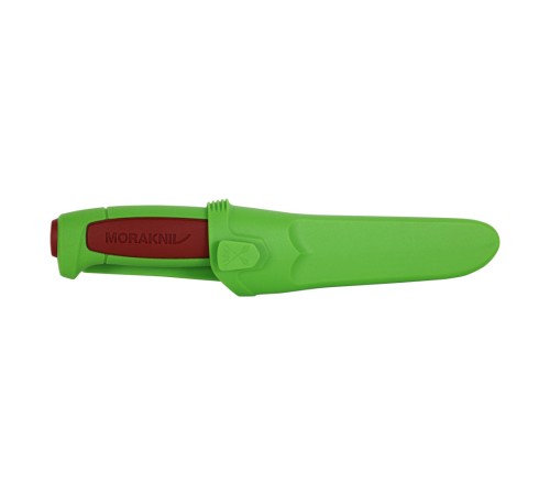 Нож Morakniv Basic 546 лимитированный 2024 нержавеющая сталь, пласт. ручка (зеленая) терракотовая вставка, 14282