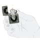 Зажигалка ZIPPO Heart Design с покрытием Iron Stone, латунь/сталь, серая, 38x13x57 мм