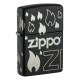 Зажигалка ZIPPO Classic с покрытием Black Matte, латунь/сталь, черная, матовая, 38x13x57 мм
