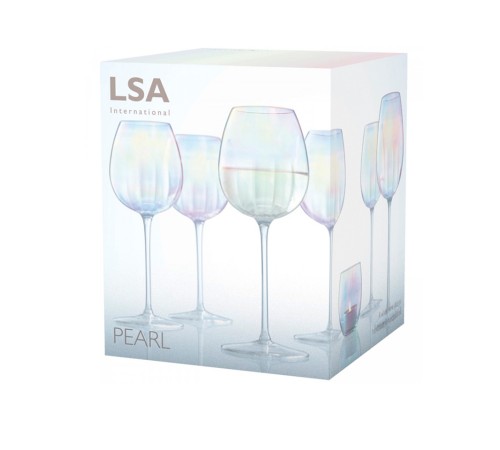 Набор из 4 бокалов для белого вина Lsa International Pearl 325 мл