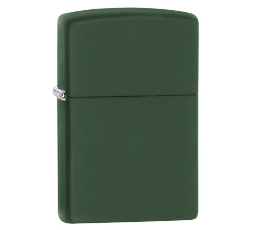 Зажигалка ZIPPO Classic с покрытием Green Matte, латунь/сталь, зелёная, матовая, 38x13x57 мм