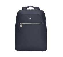 Рюкзак VICTORINOX Victoria Signature Compact Backpack, синий, нейлон/кожа, 30x16x38 см