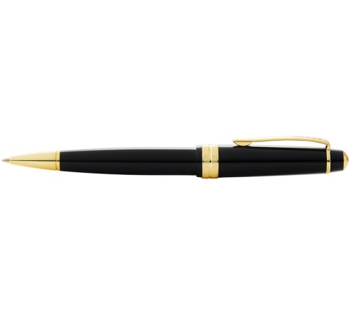 Шариковая ручка Cross Bailey Light Polished Black Resin and Gold Tone