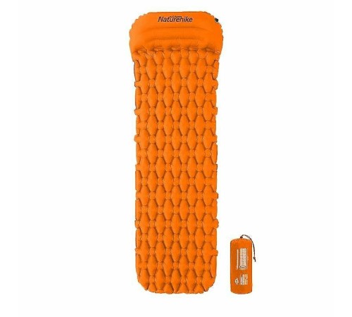 Коврик  Naturehike NH19Z012-P FC-12 односпальный  с подушкой (без надувного мешка)оранжевый, 6927595735701