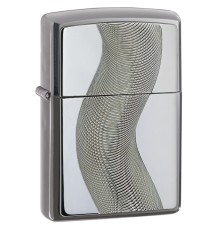 Зажигалка ZIPPO Classic с покрытием Black Ice ®, латунь/сталь, чёрная, глянцевая, 36x12x56 мм