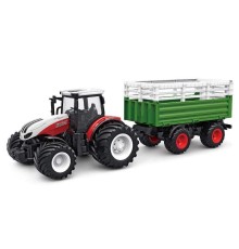 Р/У фермерский трактор Korody с прицепом для скота, широкие колеса 1/24 2.4G 6CH RTR