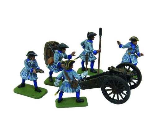 Сборные солдатики ZVEZDA Шведская артиллерия Карла XII, 1/72
