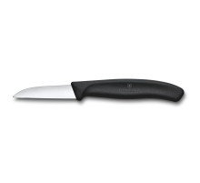 Нож для овощей и фруктов VICTORINOX SwissClassic с прямым лезвием 6 см, чёрный