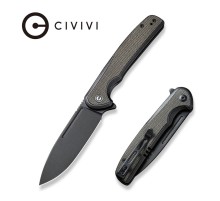 Складной нож CIVIVI Voltaict сталь C14C28N, рукоять Микарта черно-зеленая